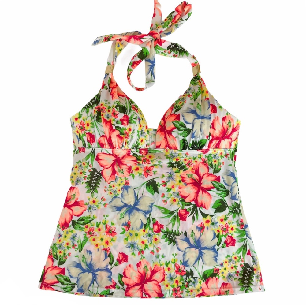 Victoria’s Secret Floral Tropical Tankini Swim Top